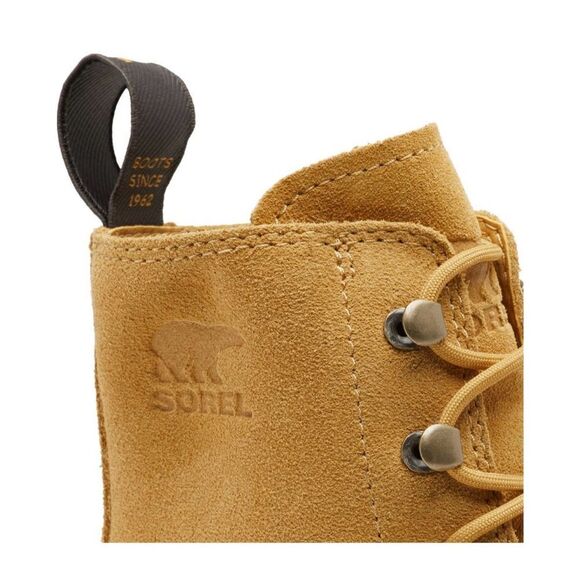 Sorel Hi-Line platform combat boots leather in geo yellow size 8 NWB - Picture 6 of 8